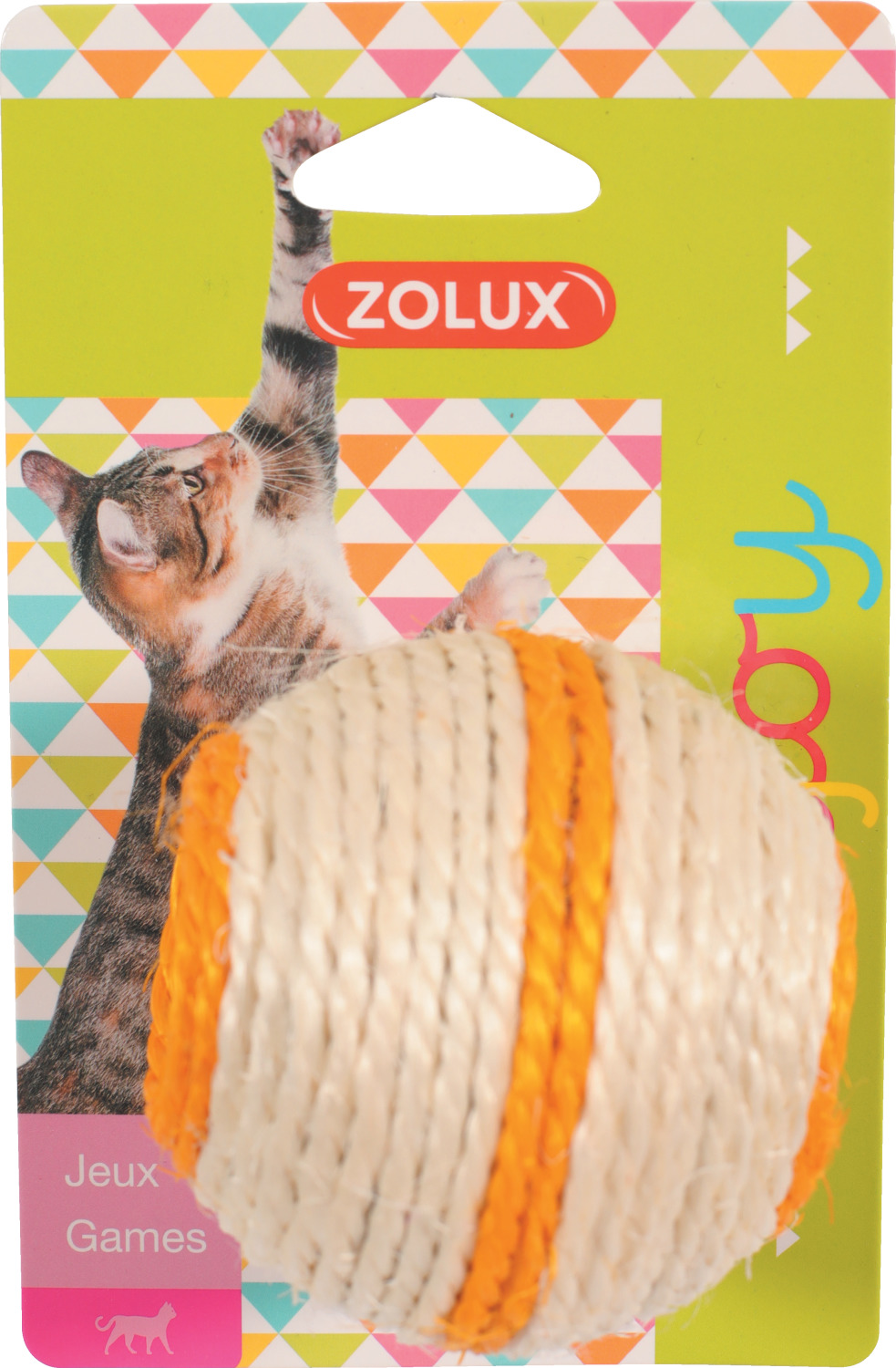 Jouet chat balle sisal